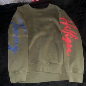 Army, green Tommy Hilfiger crewneck